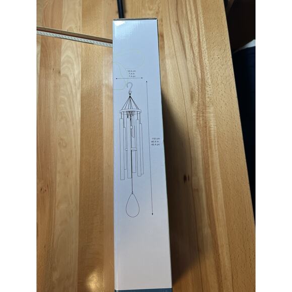 Stylecraft Double Wind Chime, 7 in. Diameter x 46 in. H Harmonic Aluminum Tubes - Picture 2 of 4